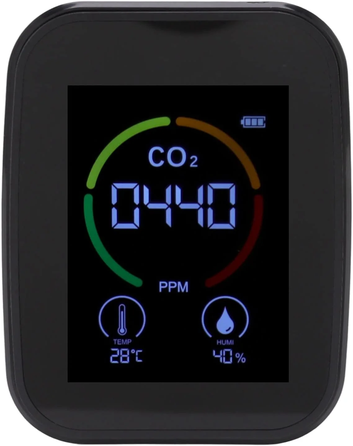 مانیتور دی اکسید کربن 240x240P دما و کیفیت هوای داخل ساختمان، مانیتور کیفیت هوا، مانیتور رطوبت و دی اکسید کربن، مانیتور کیفیت هوای داخل ساختمان، حذف نویز، حسگر TVOC