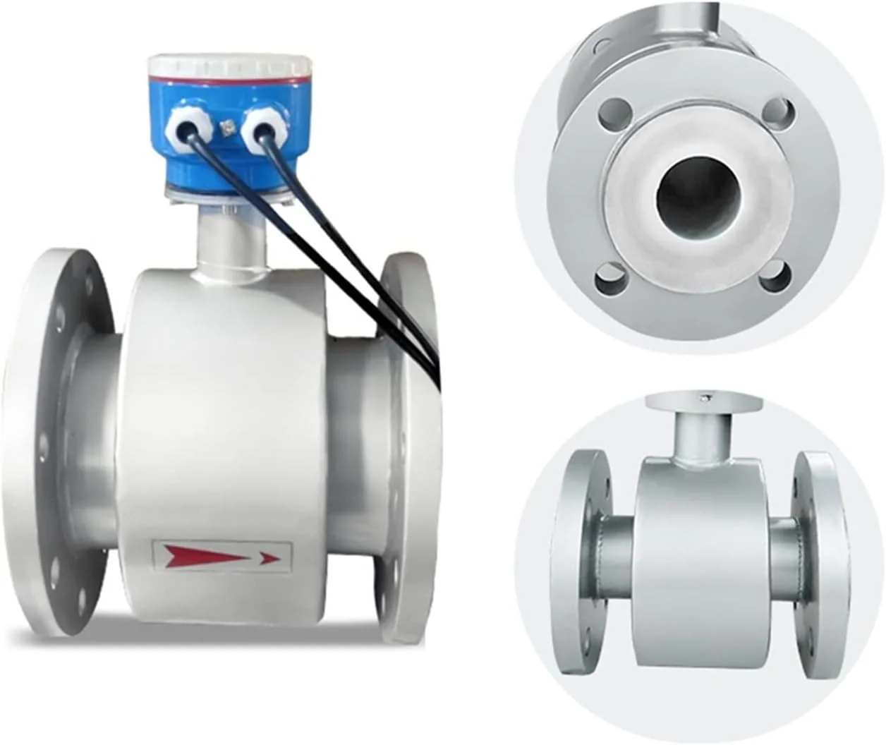 فلومتر مغناطیسی 4-20 MA RS485، فلومتر نصب دیواری دیجیتال از راه دور DN10 DN25 DN40 DN50 (DN40)