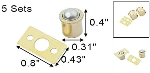 XYWHPGV گیره توپی درب کمد، کابینت و کشو مبلمان منزل، قطر 5 میلی متر، 5 ست XYWHPGV گیره توپی درب کمد، کابینت و کشو مبلمان منزل، قطر 5 میلی متر، 5 ست