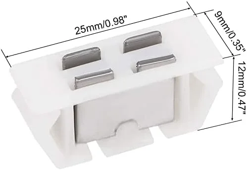 قفل مگنتی درب کابینت XYWHPGV، با آهنربا برای بستن درب کمد و مبلمان، سفید، 6 عدد