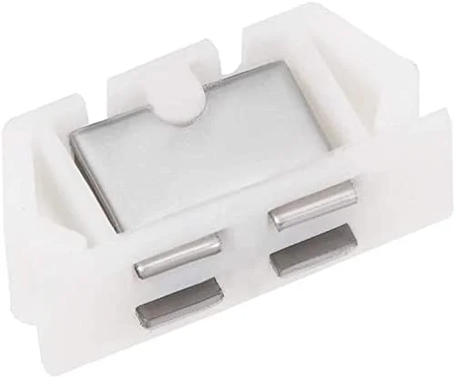 قفل مگنتی درب کابینت XYWHPGV، با آهنربا برای بستن درب کمد و مبلمان، سفید، 6 عدد