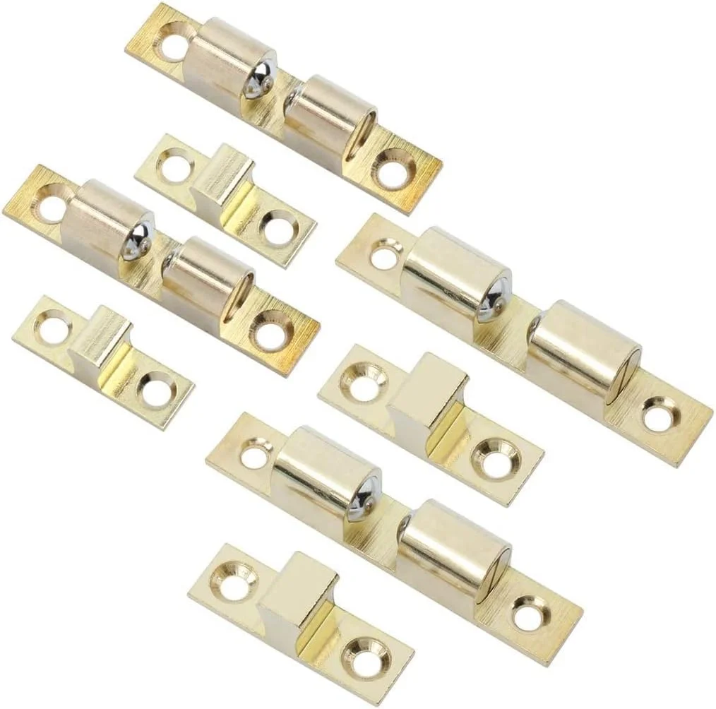 XYWHPGV گیره دو توپی کابینت، کمد، درب، مبلمان منزل برنجی طلایی رنگ 60 میلی متر 42 میلی متر بلند 4 در 1 (52596 5c884 2e866 cc3af 38916 4732e