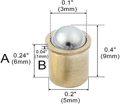توپک فنری درب کابینت، کمد و کشو برنجی XYWHPGV قطر 3 میلی متر 10 عددی (531b6 3b867 a6d4c fc44a def18 6fe6d توپک فنری درب کابینت، کمد و کشو برنجی XYWHPGV قطر 3 میلی متر 10 عددی (531b6 3b867 a6d4c fc44a def18 6fe6d