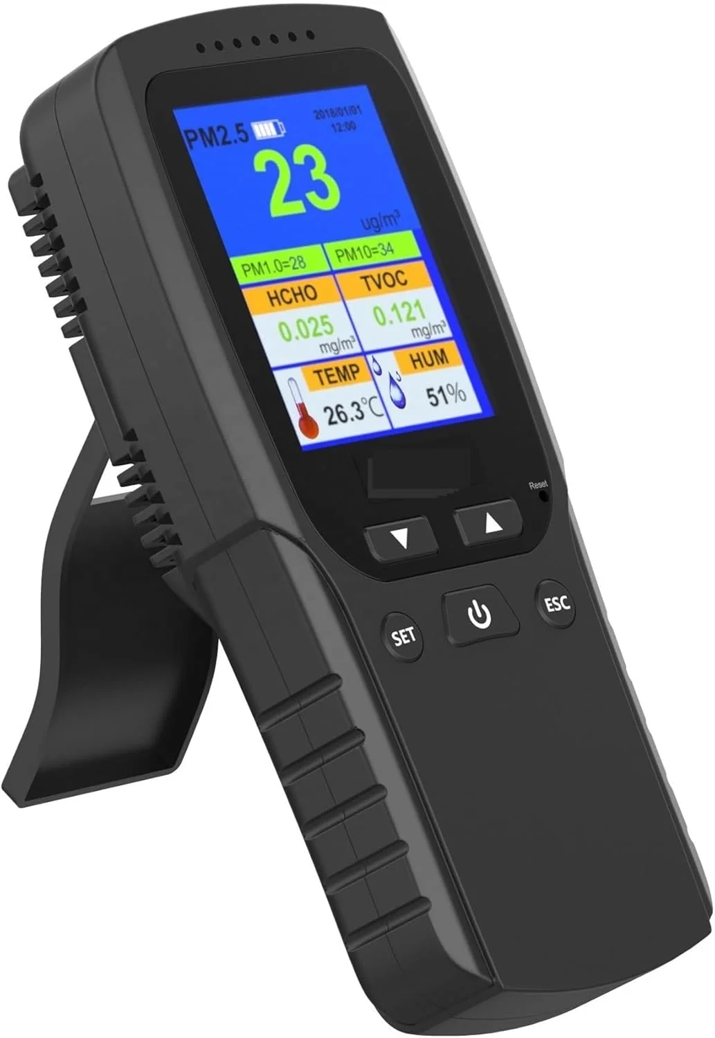 دستگاه نظارت بر کیفیت هوا، دستگاه نظارت بر کیفیت هوای قابل حمل، شمارنده ذرات PM2.5، آشکارساز آلودگی گرد و غبار قابل حمل، اندازه گیری خودکار چند منظوره