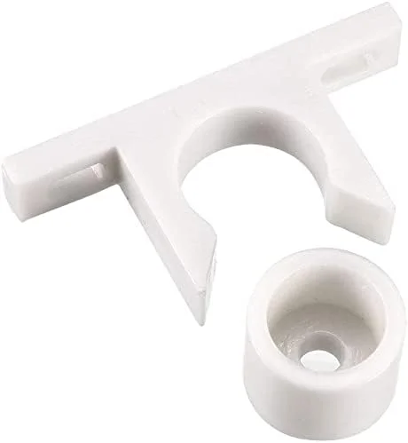 XYWHPGV بست در کابینت مبلمان، تک غلتکی، پلاستیک ABS، سفید، 6 عدد (edc56 6f66e d9e49 296bf 44ada 83ccf