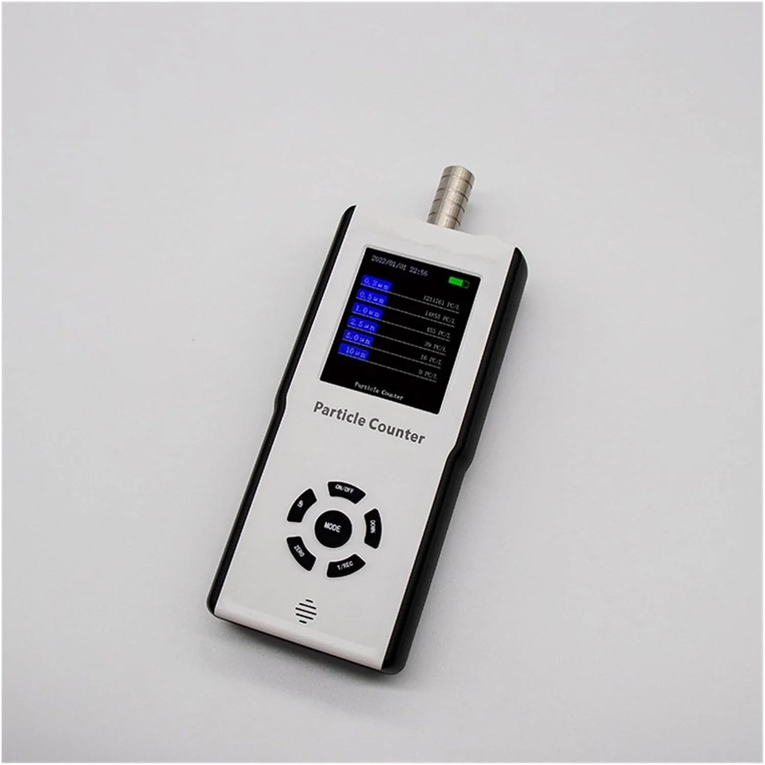 دستگاه مانیتور کیفیت هوا، خروجی داده PM2.5 PM10، باتری قابل شارژ، دستگاه مانیتور کیفیت هوا برای آشکارساز قابل حمل، شمارنده ذرات گرد و غبار، اندازه گیری خودکار
