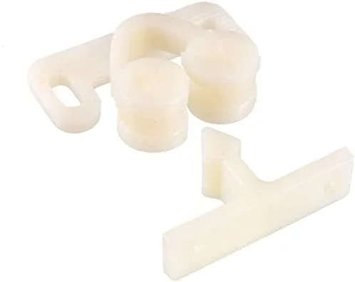 قفل دو غلتکی درب کابینت کمد مبلمان XYWHPGV، پلاستیک ABS، بژ، 5 عدد