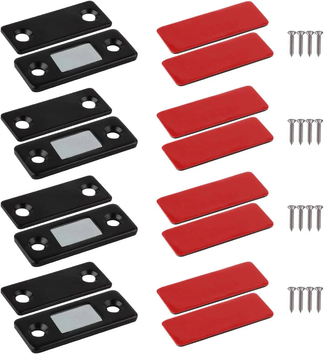 مگنت درب کابینت WOFTD، قفل مغناطیسی فوق العاده نازک برای درب کمد، کابینت آشپزخانه، درب کشو، بستن درب مغناطیسی (4 عدد مشکی) مگنت درب کابینت WOFTD، قفل مغناطیسی فوق العاده نازک برای درب کمد، کابینت آشپزخانه، درب کشو، بستن درب مغناطیسی (4 عدد مشکی)