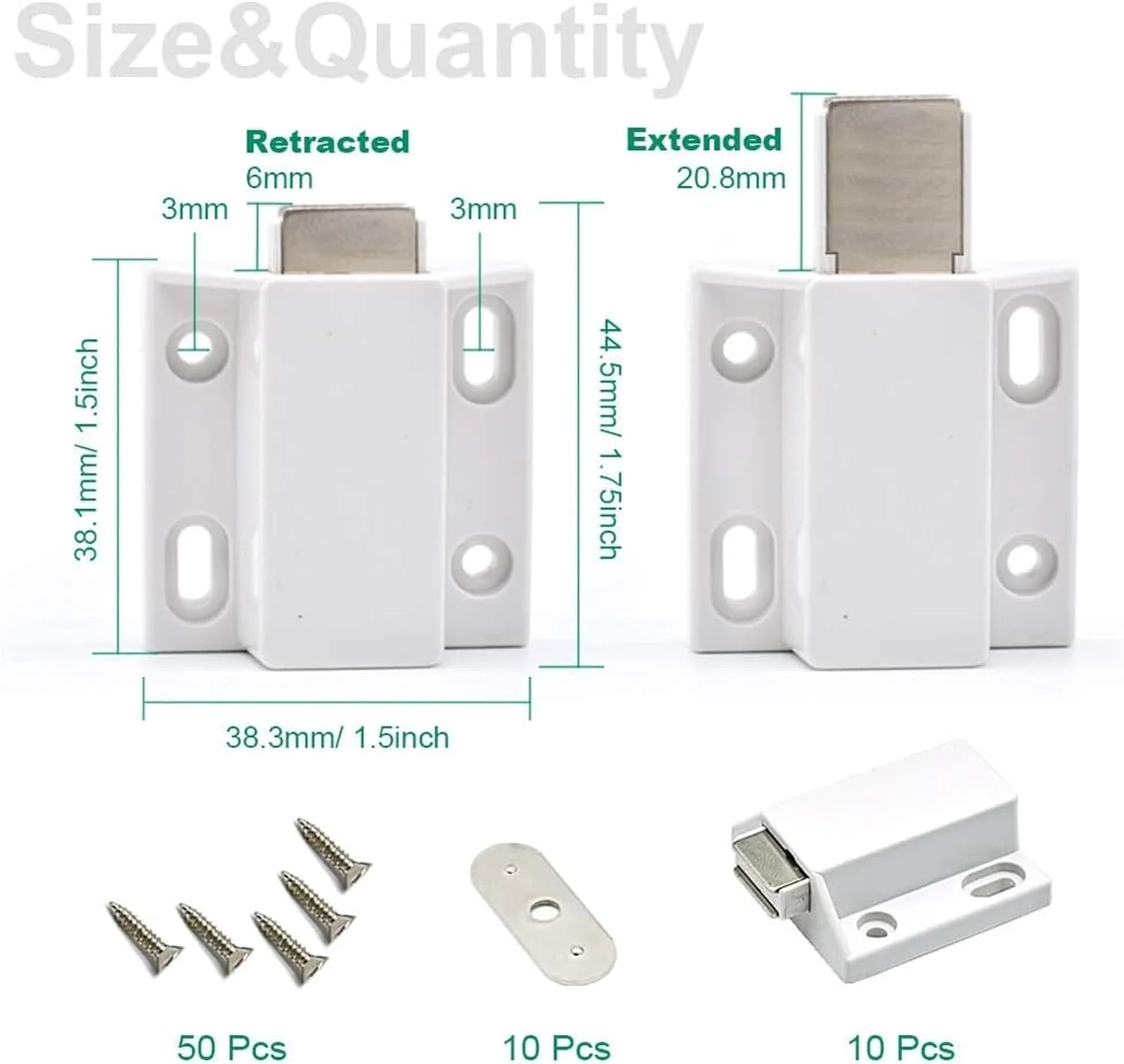 دکمه فشاری مغناطیسی کابینت THE WHITE SHOP، 10 عددی، قفل فشاری برای باز کردن، قفل لمسی فشاری، مناسب برای درها، کشوها، قفل رهاسازی، دکمه فشاری بیرون پران کشوی آشپزخانه دکمه فشاری مغناطیسی کابینت THE WHITE SHOP، 10 عددی، قفل فشاری برای باز کردن، قفل لمسی فشاری، مناسب برای درها، کشوها، قفل رهاسازی، دکمه فشاری بیرون پران کشوی آشپزخانه