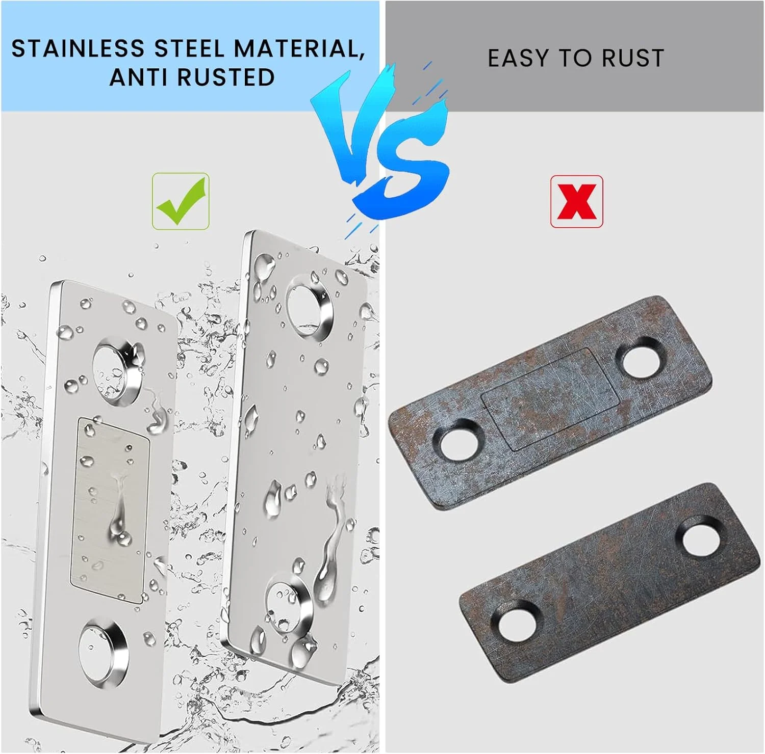 بسته 12 عددی مگنت کابینت Wisfunlly، مگنت فوق العاده نازک درب، قفل مگنتی چسبی کشو برای درب کابینت آشپزخانه، مگنت درب کمد، بست مگنتی درب از جنس استیل ضد زنگ بسته 12 عددی مگنت کابینت Wisfunlly، مگنت فوق العاده نازک درب، قفل مگنتی چسبی کشو برای درب کابینت آشپزخانه، مگنت درب کمد، بست مگنتی درب از جنس استیل ضد زنگ