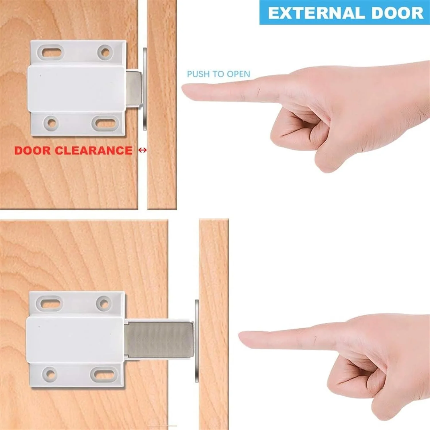 دکمه فشاری مغناطیسی کابینت THE WHITE SHOP، 10 عددی، قفل فشاری برای باز کردن، قفل لمسی فشاری، مناسب برای درها، کشوها، قفل رهاسازی، دکمه فشاری بیرون پران کشوی آشپزخانه دکمه فشاری مغناطیسی کابینت THE WHITE SHOP، 10 عددی، قفل فشاری برای باز کردن، قفل لمسی فشاری، مناسب برای درها، کشوها، قفل رهاسازی، دکمه فشاری بیرون پران کشوی آشپزخانه