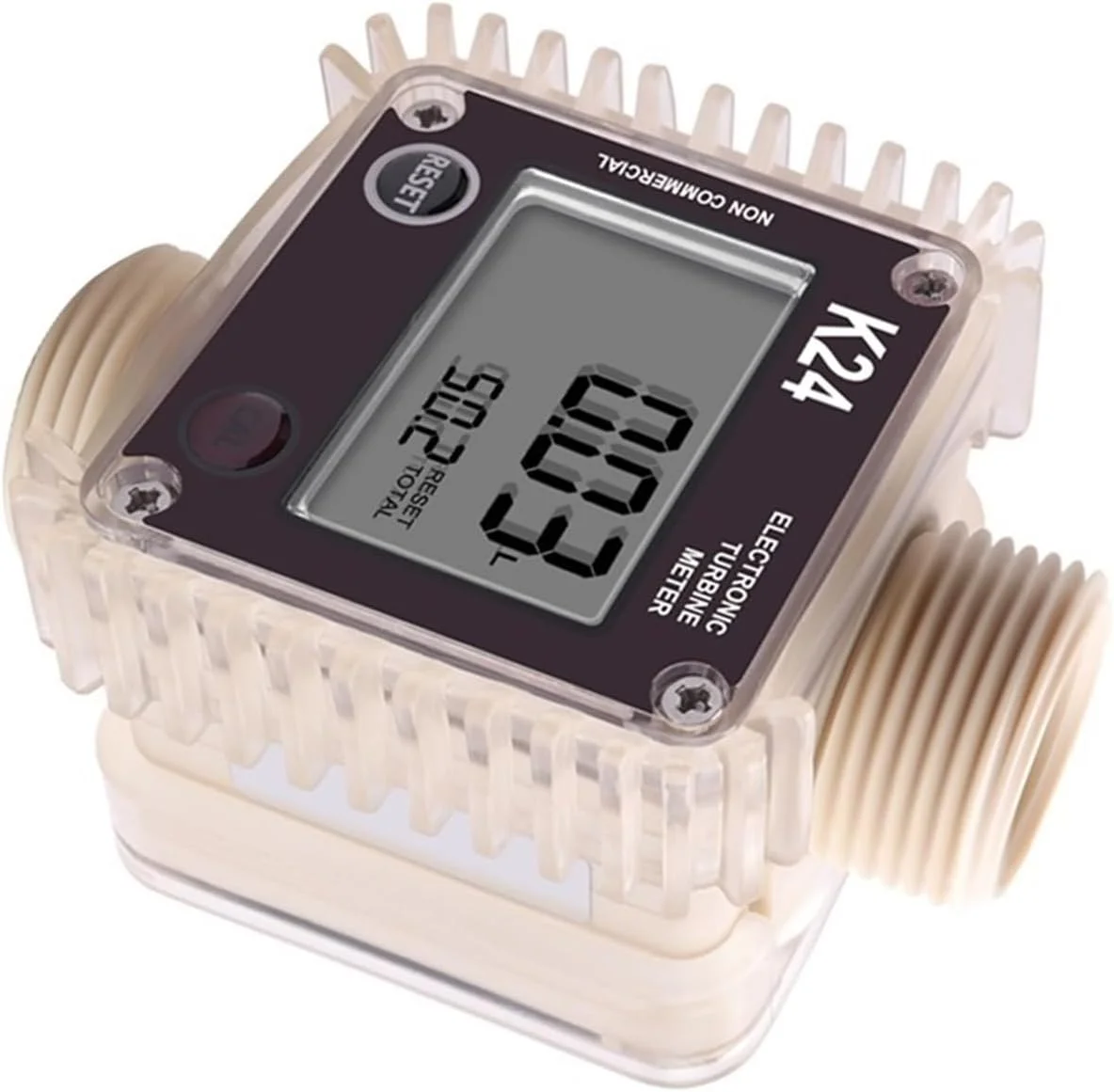 فلومتر آب، K24 مقیاس جریان سوخت دیجیتال برای روغن، اندازه گیری آب مایع برای مواد شیمیایی