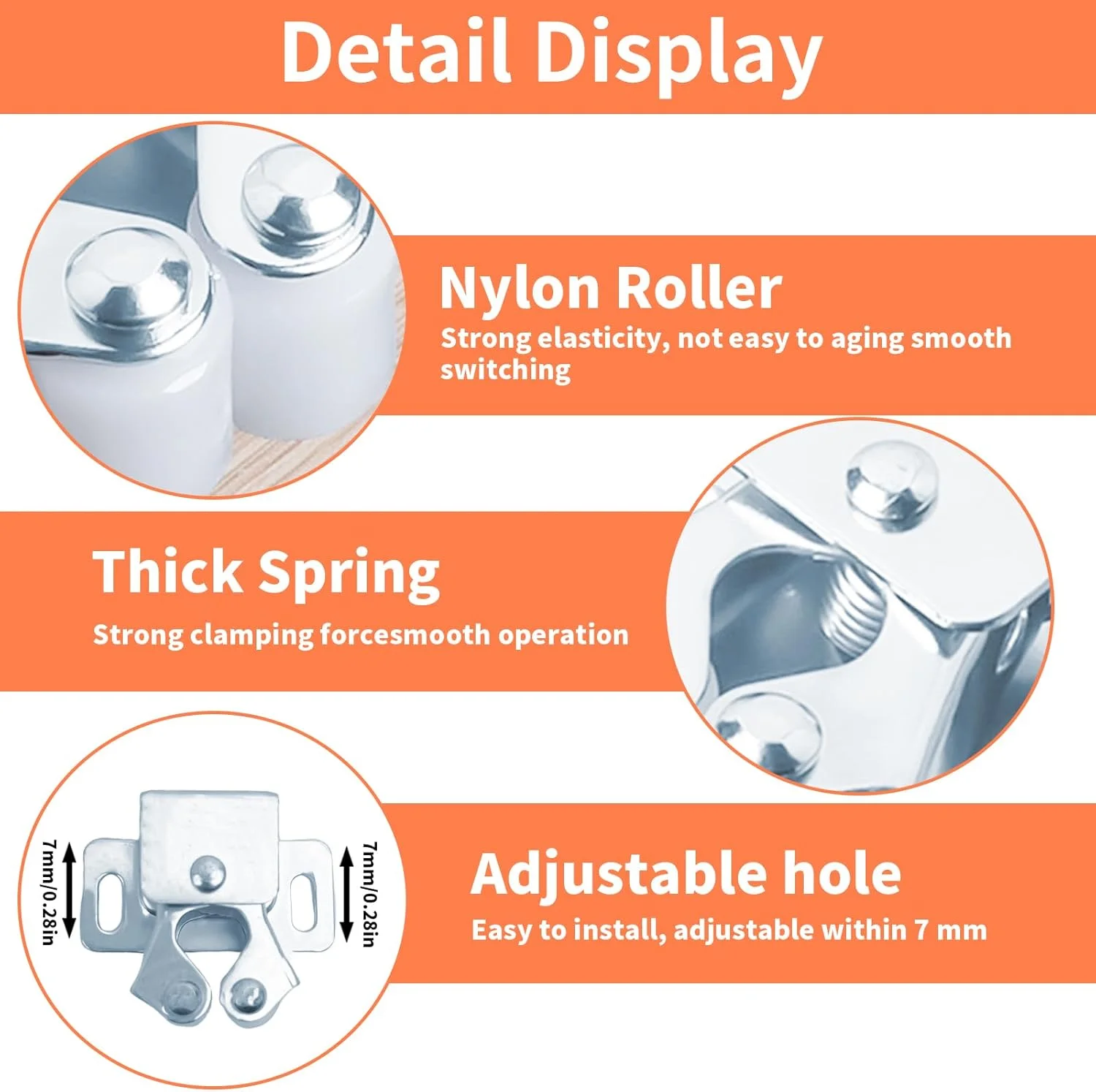 بسته 15 عددی قفل دو غلتکی درب کابینت WEFINEST، قفل کشو برای کمپینگ به همراه پیچ، قفل فشاری فلزی درب کابینت برای قفسه کتاب، کمد، کابینت و جالباسی بسته 15 عددی قفل دو غلتکی درب کابینت WEFINEST، قفل کشو برای کمپینگ به همراه پیچ، قفل فشاری فلزی درب کابینت برای قفسه کتاب، کمد، کابینت و جالباسی