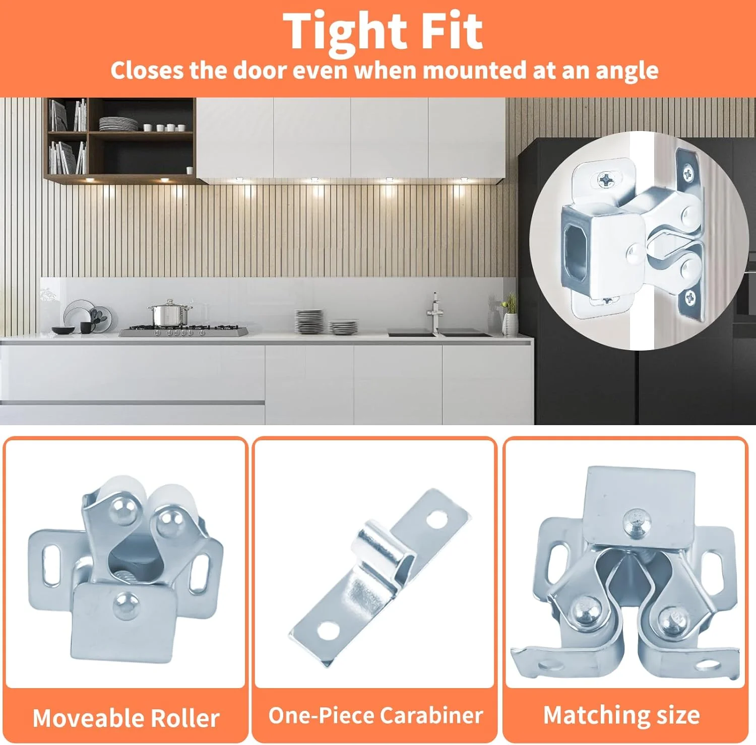 بسته 15 عددی قفل دو غلتکی درب کابینت WEFINEST، قفل کشو برای کمپینگ به همراه پیچ، قفل فشاری فلزی درب کابینت برای قفسه کتاب، کمد، کابینت و جالباسی بسته 15 عددی قفل دو غلتکی درب کابینت WEFINEST، قفل کشو برای کمپینگ به همراه پیچ، قفل فشاری فلزی درب کابینت برای قفسه کتاب، کمد، کابینت و جالباسی