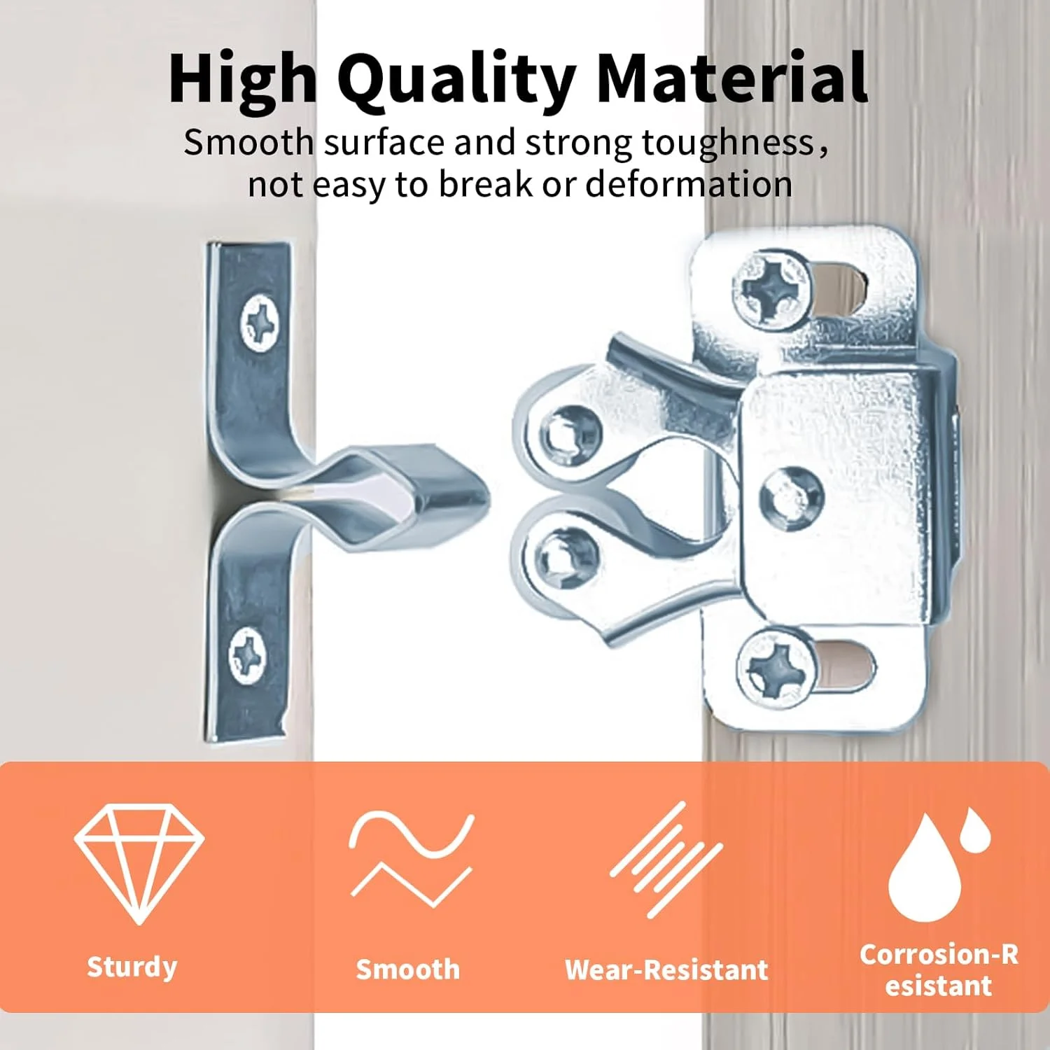 بسته 15 عددی قفل دو غلتکی درب کابینت WEFINEST، قفل کشو برای کمپینگ به همراه پیچ، قفل فشاری فلزی درب کابینت برای قفسه کتاب، کمد، کابینت و جالباسی بسته 15 عددی قفل دو غلتکی درب کابینت WEFINEST، قفل کشو برای کمپینگ به همراه پیچ، قفل فشاری فلزی درب کابینت برای قفسه کتاب، کمد، کابینت و جالباسی