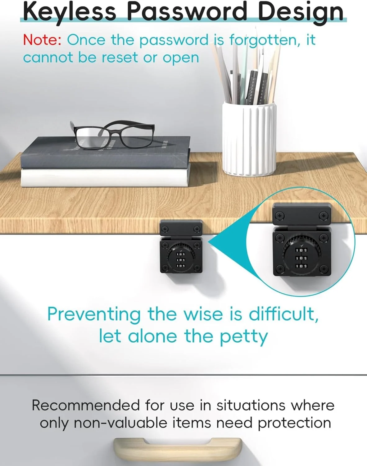 قفل کابینت ترکیبی THE WHITE SHOP، قفل کشوی بدون کلید، نصب آسان، مناسب برای کابینت آشپزخانه، کشوی اداری، مبلمان چوبی، درب یک طرفه و غیره (1 عدد) (مشکی) قفل کابینت ترکیبی THE WHITE SHOP، قفل کشوی بدون کلید، نصب آسان، مناسب برای کابینت آشپزخانه، کشوی اداری، مبلمان چوبی، درب یک طرفه و غیره (1 عدد) (مشکی)