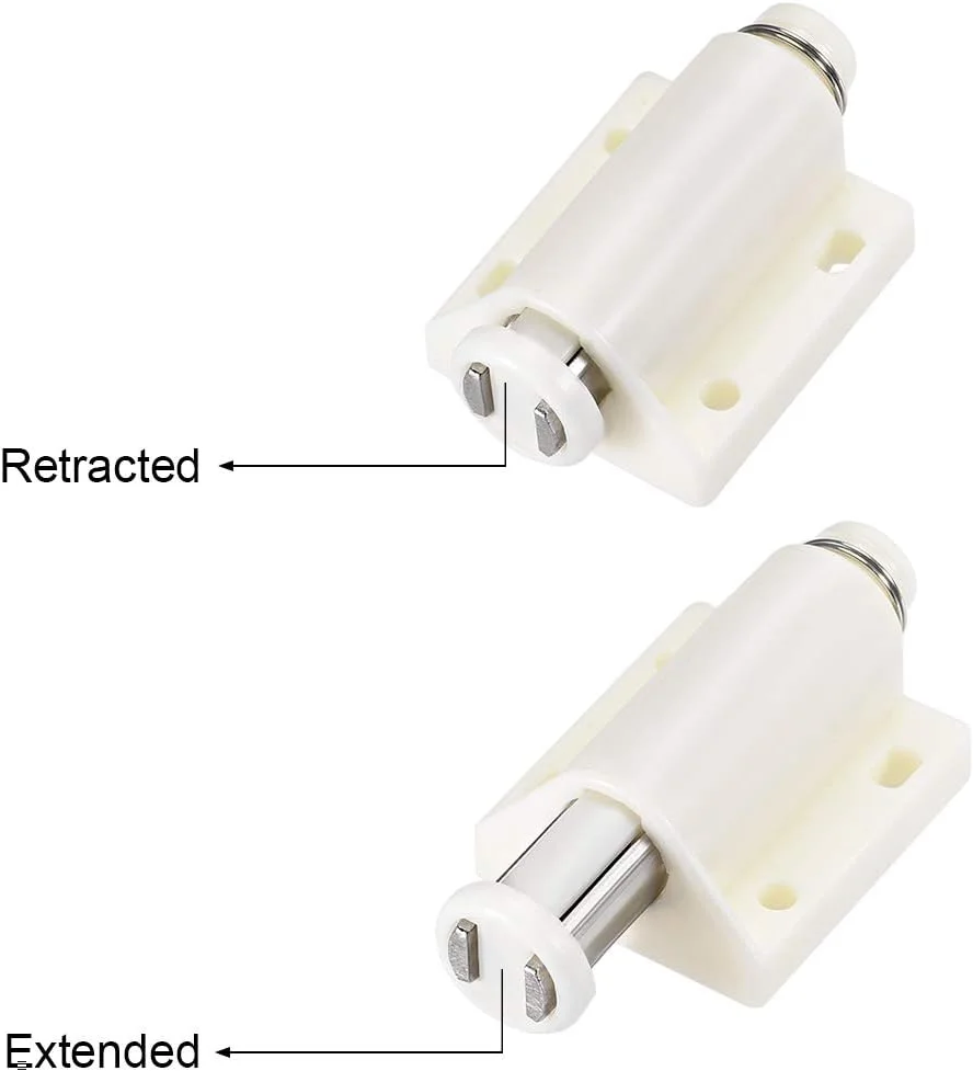 گیره لمسی مگنتی فشاری uxcell برای درب کابینت، کمد و کشو، سفید، 4 عدد