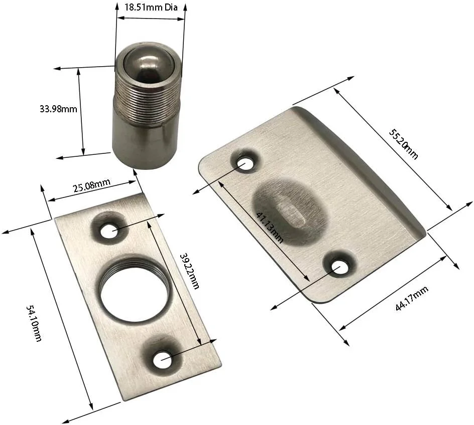 گیره های استوانه ای قابل تنظیم درب از جنس استیل ضد زنگ 304 VINLIN، گیره درب کابینت، گیره درب آشپزخانه، استاپر درب مبلمان گیره های استوانه ای قابل تنظیم درب از جنس استیل ضد زنگ 304 VINLIN، گیره درب کابینت، گیره درب آشپزخانه، استاپر درب مبلمان