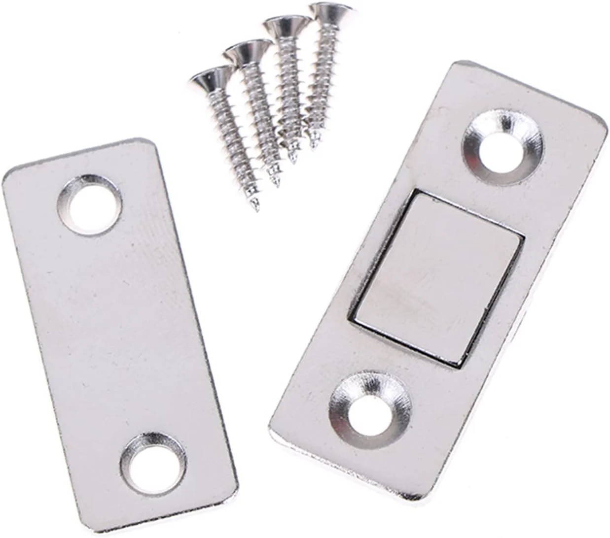 قفل درب آهنربایی UTOYA، بست درب مغناطیسی قوی، مگنت درب برای کابینت و کمد مبلمان، فوق العاده نازک قفل درب آهنربایی UTOYA، بست درب مغناطیسی قوی، مگنت درب برای کابینت و کمد مبلمان، فوق العاده نازک