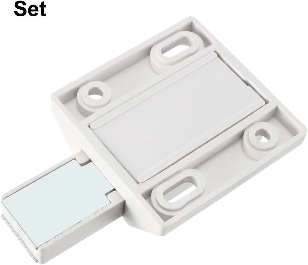 مگنت لمسی درب شیشه ای uxcell با بست پلاستیکی سفید، سایز 5-8 میلی متر مگنت لمسی درب شیشه ای uxcell با بست پلاستیکی سفید، سایز 5-8 میلی متر