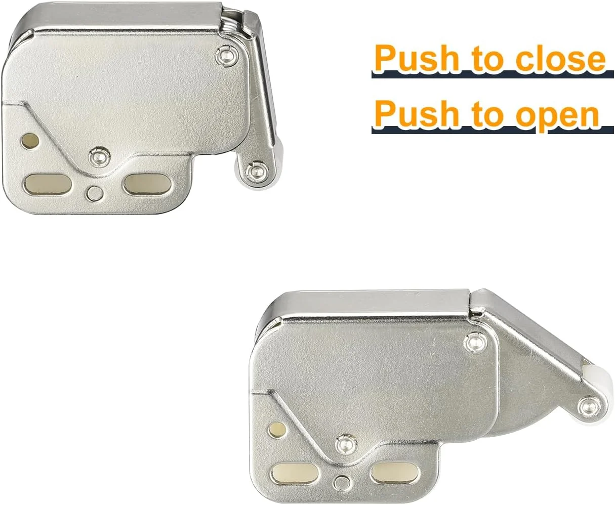 uxcell 10 عدد قفل فشاری برای باز کردن درب، آهن فنری اتوماتیک، قفل لمسی فشاری برای درب کابینت (48 میلی متر نقره ای) uxcell 10 عدد قفل فشاری برای باز کردن درب، آهن فنری اتوماتیک، قفل لمسی فشاری برای درب کابینت (48 میلی متر نقره ای)