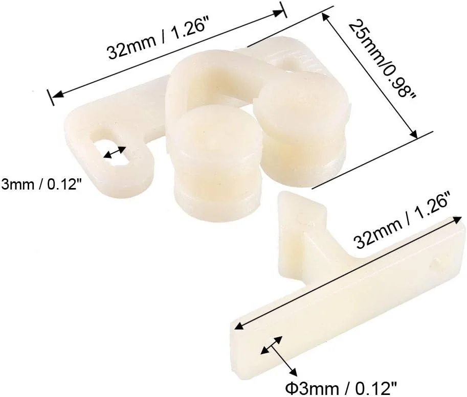 uxcell بست دوتایی غلتکی درب کمد کابینت مبلمان، لوازم جانبی ABS، 5 عدد a19053000ux0034 uxcell بست دوتایی غلتکی درب کمد کابینت مبلمان، لوازم جانبی ABS، 5 عدد a19053000ux0034