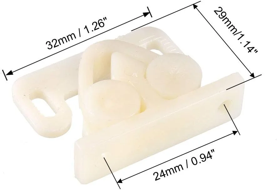 uxcell بست دوتایی غلتکی درب کمد کابینت مبلمان، لوازم جانبی ABS، 5 عدد a19053000ux0034 uxcell بست دوتایی غلتکی درب کمد کابینت مبلمان، لوازم جانبی ABS، 5 عدد a19053000ux0034