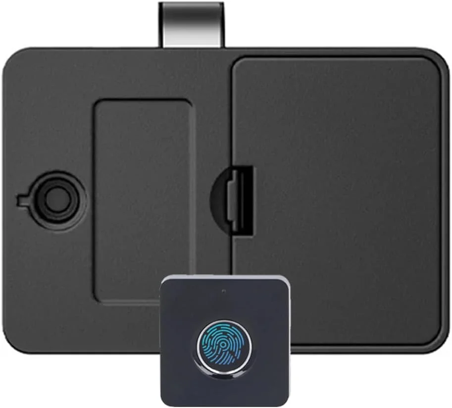 قفل الکترونیکی اثر انگشتی هوشمند کابینت UanTii، قفل کشو برای کابینت درب چوبی با شارژ اضطراری (اثر انگشت)