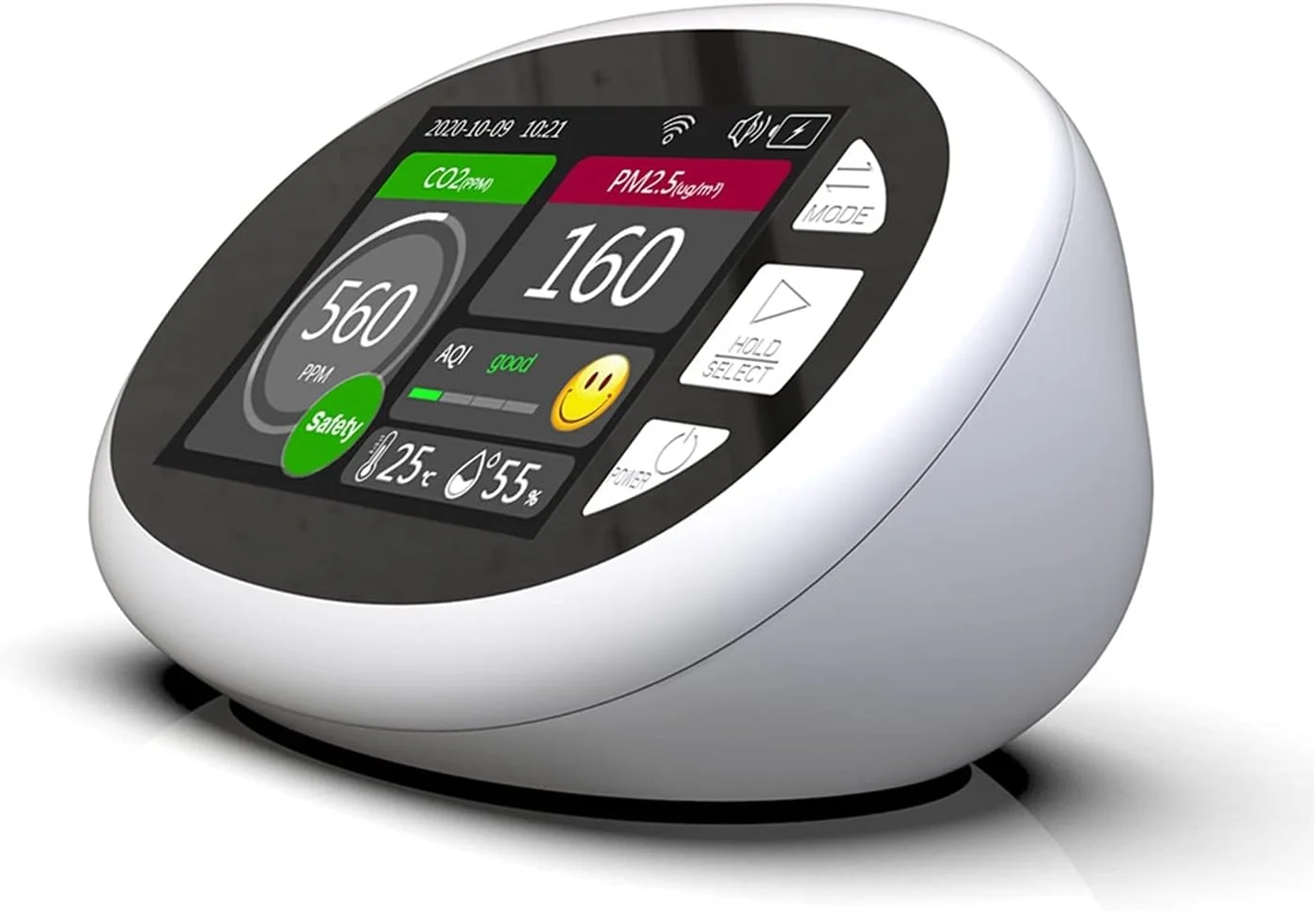 آشکارساز کیفیت هوا، آشکارساز دی اکسید کربن، سنجشگر هوا Pm2.5، تویا هوشمند وای فای، نسخه انگلیسی، برای استفاده در منزل، دفتر و مدرسه