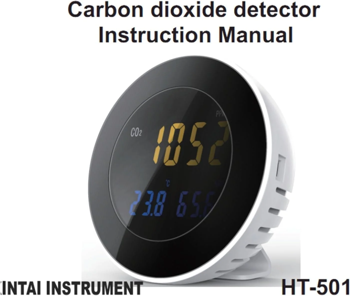 دستگاه نظارت بر کیفیت هوا، آشکارساز دی اکسید کربن، دستگاه نظارت بر کیفیت هوا، کارکرد آسان، دماسنج و رطوبت سنج، HTI HT-501، عمر باتری طولانی