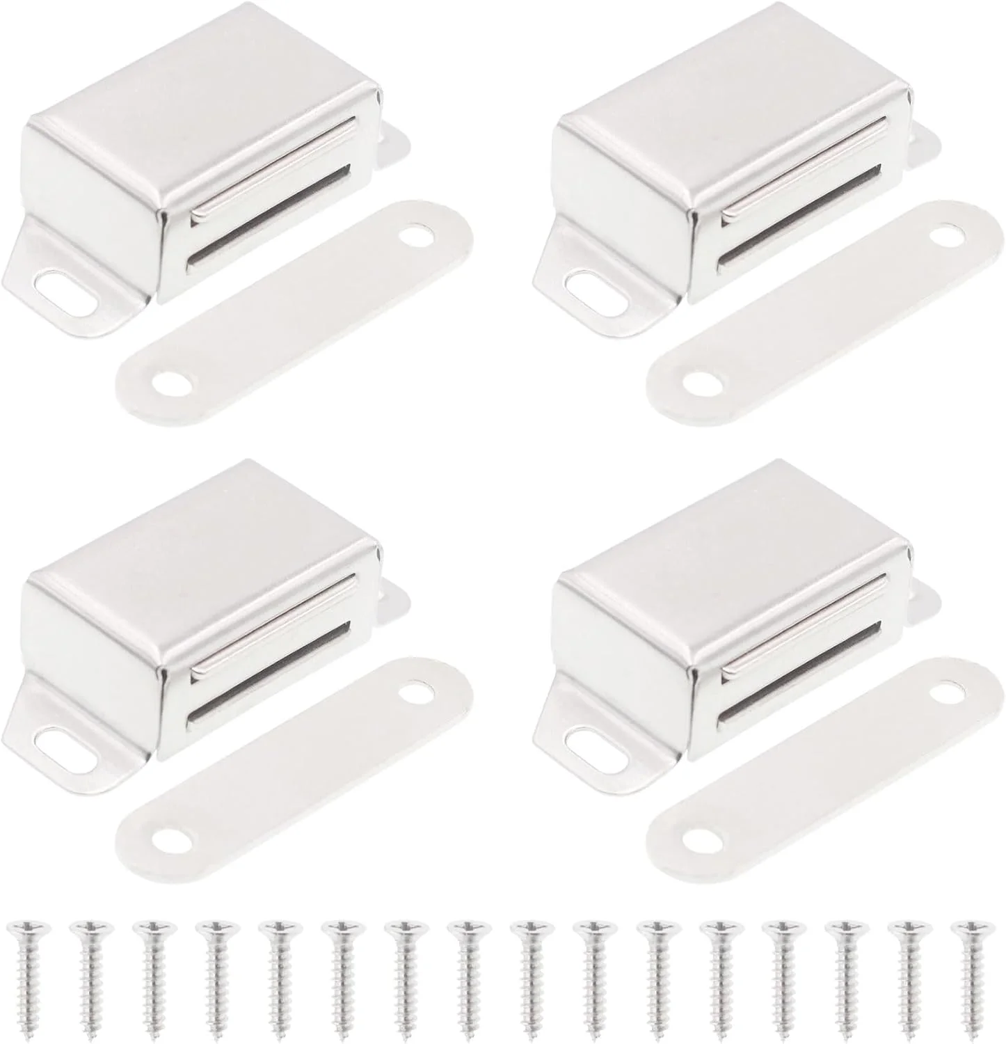 قفل مگنتی درب TuLick - 4 عدد قفل آهنربایی قوی برای درب کابینت آشپزخانه، کمد، کمد لباس، کرکره، درب مبلمان و کشو