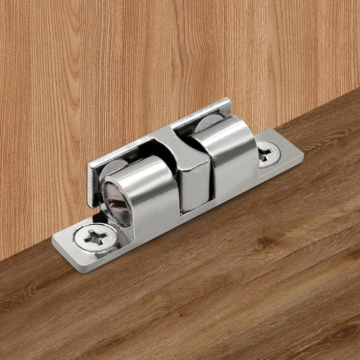 بسته 10 عددی قفل توپی TETEWEVER، 48 میلی‌متری، قفل دو توپی قابل تنظیم، قفل کابینت به همراه 40 پیچ، قفل اثاثیه برای درب کابینت آشپزخانه، درب اثاثیه و قفسه کتاب