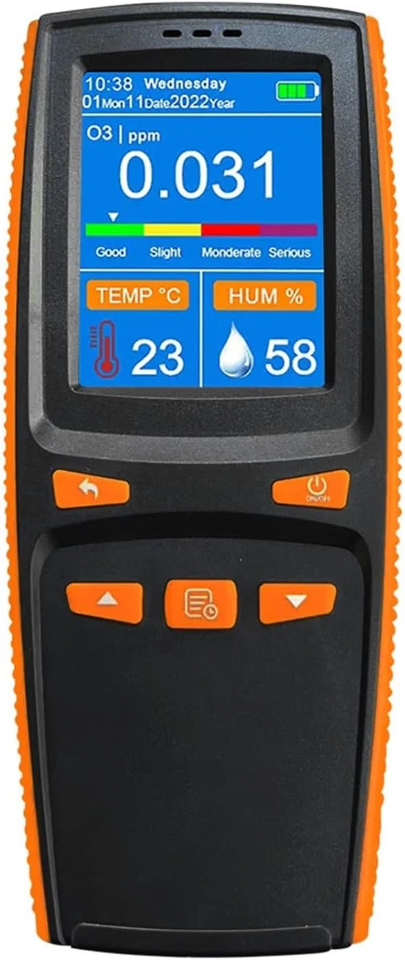 دستگاه نظارت بر کیفیت هوا، دستگاه تجزیه و تحلیل ازن، کیفیت هوا، آلودگی، دستگاه نظارت قابل حمل، دستگاه تشخیص گاز ازن O3، حسگر هوشمند، دستگاه اندازه گیری ازن، عمر باتری طولانی