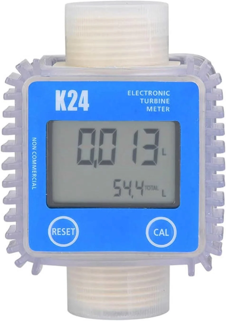 فلومتر آب، 1 عدد K24 دیجیتال برای نفت و سوخت، اندازه گیری مواد شیمیایی مایع آب فراصوت گرم در صنایع تجاری (عمودی قرمز)