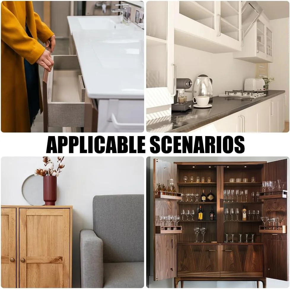 بسته 10 عددی بست فنری Sxutop، قفل فشاری مینیاتوری، بست فنری، بست مبلمان، قفل فشاری با پیچ، بست درب، بست فشاری برای درب کابینت، کابینت آشپزخانه، پنجره ها