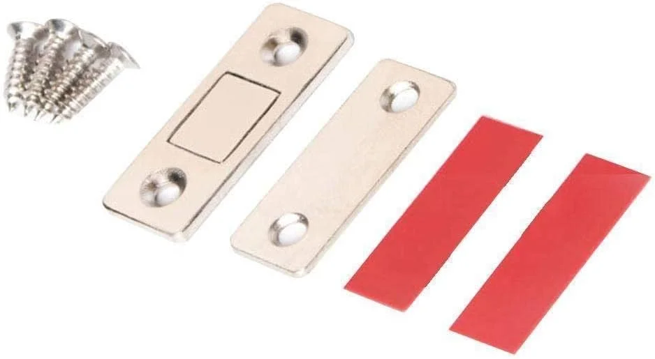 مگنت درب کابینت قوی، آهنربای فولادی مخفی کشو برای کمد مبلمان به همراه پیچ و بست مغناطیسی