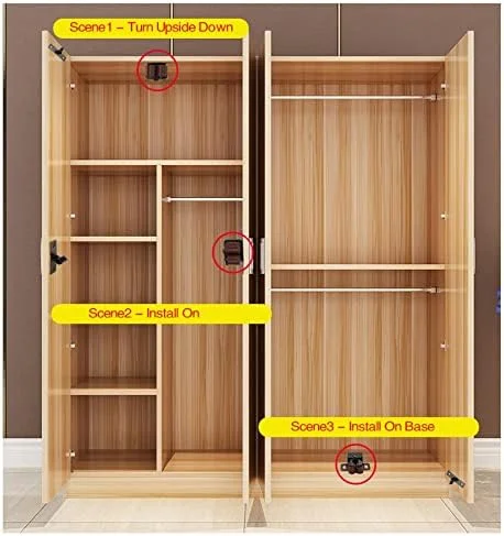 2 عدد مگنت کابینت، درب گیر، بستن درب، ضربه گیر برای سخت افزار کمد، لوازم جانبی مبلمان (رنگ: D، سایز: Talla Única)