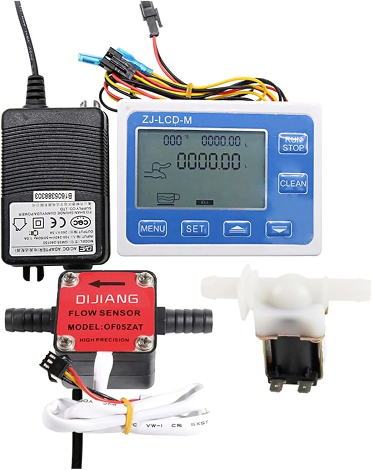 فلومتر آب، کنترل کننده کمیت جریان نمایشگر دیجیتال 3/8 DN10 استفاده از شیر برقی برای سنسور دنده شلنگ برای کنترل و نمایش جریان مایع فلومتر آب، کنترل کننده کمیت جریان نمایشگر دیجیتال 3/8 DN10 استفاده از شیر برقی برای سنسور دنده شلنگ برای کنترل و نمایش جریان مایع