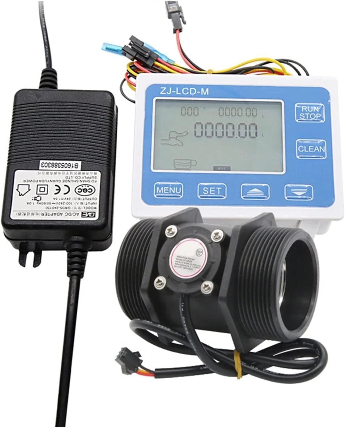 فلومتر آب، DN50 واحد کنترل کمیت برای جریان صفحه نمایش دیجیتال 2 اینچ سنسور سیم پیچ برقی سنسور آب مورد استفاده برای کنترل و نمایش جریان مایع فلومتر آب، DN50 واحد کنترل کمیت برای جریان صفحه نمایش دیجیتال 2 اینچ سنسور سیم پیچ برقی سنسور آب مورد استفاده برای کنترل و نمایش جریان مایع