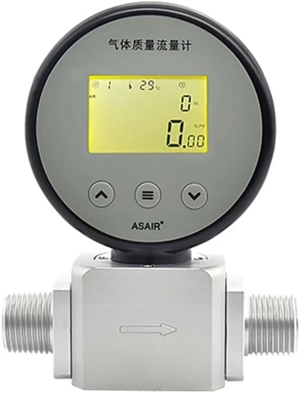 فلومتر آب، مقیاس جریان گاز دیجیتال با نمایشگر دیجیتال، AMS2106 می تواند جریان نیتروژن هوا را اندازه گیری کند NPT1/2(250ml)