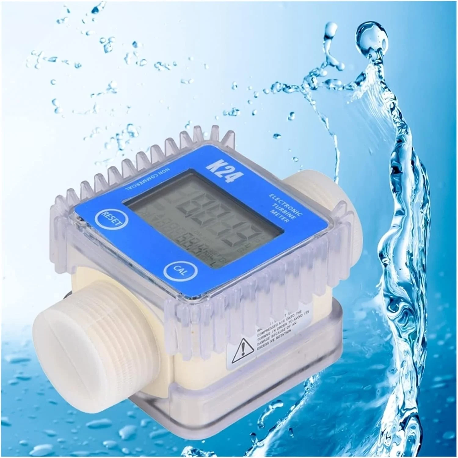 فلومتر آب، فلومتر سوخت دیجیتال K24 برای ابزارهای اندازه گیری مواد شیمیایی، آب دریا، فلومتر مایع