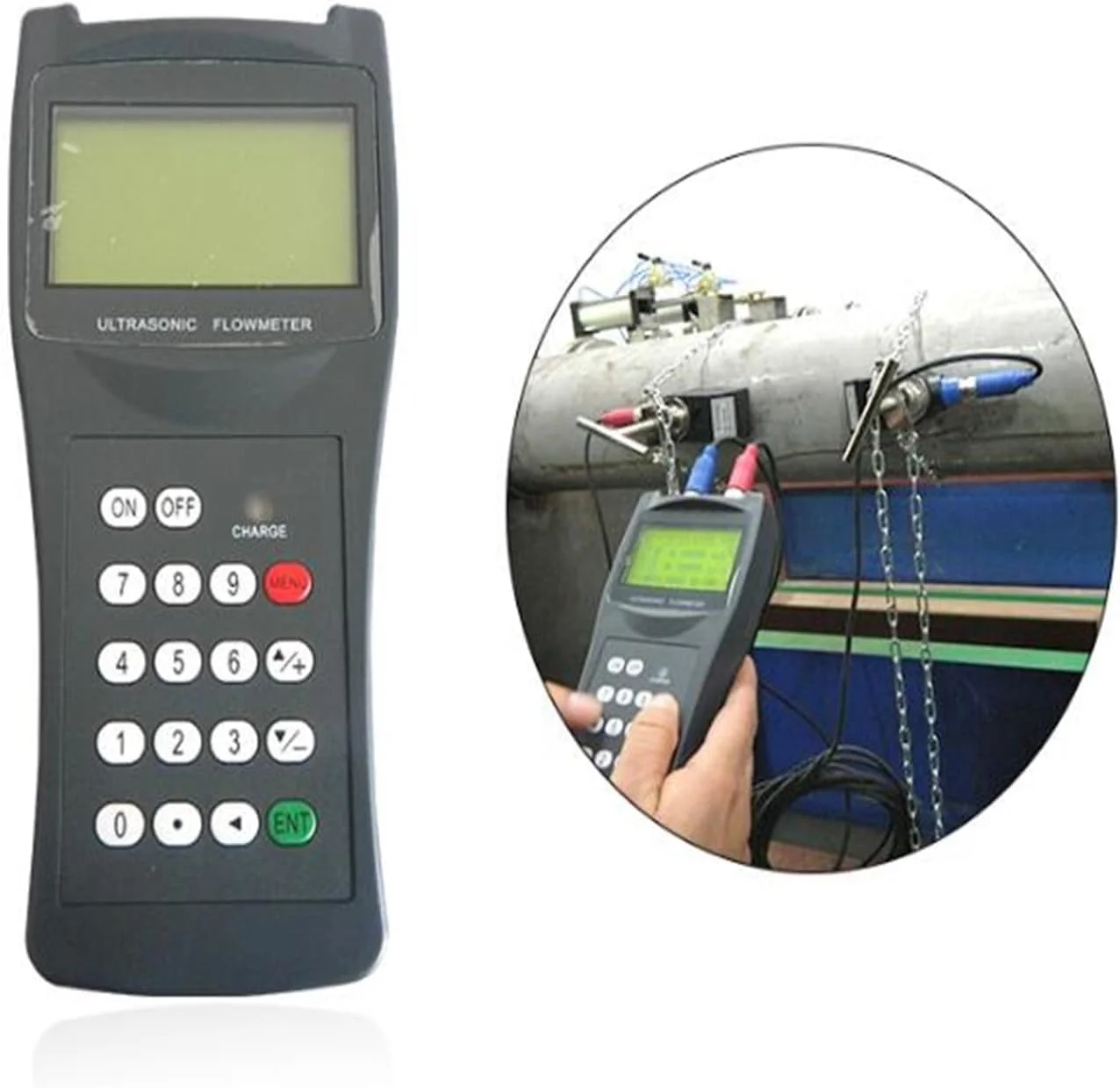 فلومتر آب، مقیاس جریان سیال اولتراسونیک، سنسور TDS-100H-S2+M2 DN15-DN700mm فلومتر آب