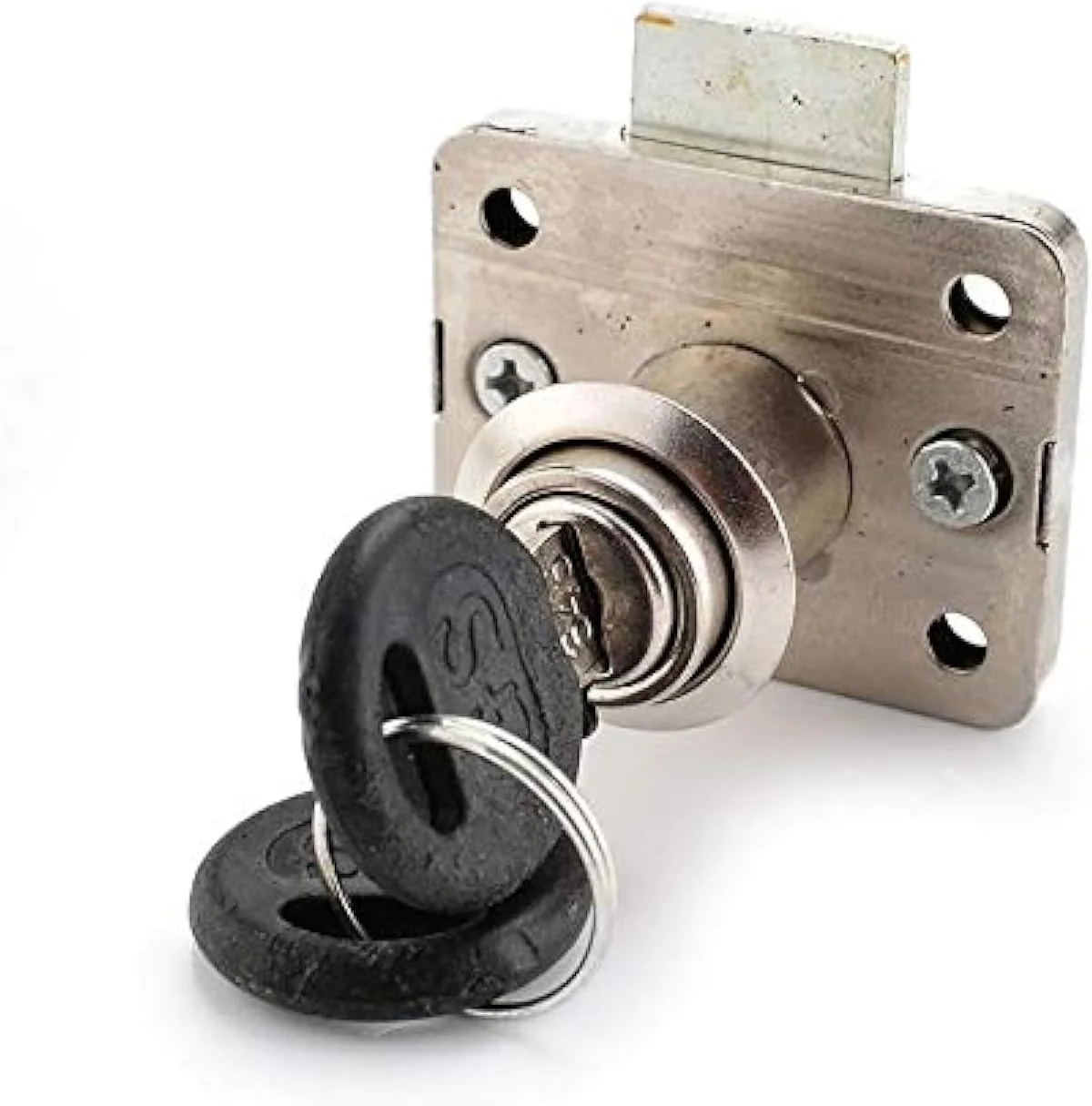 قفل کابینت میز مبلمان SOLDOUT، هسته قفل 16 میلی متری، ضخامت 22، به همراه دو کلید، قفل کشو آهنی سخت افزاری امنیتی