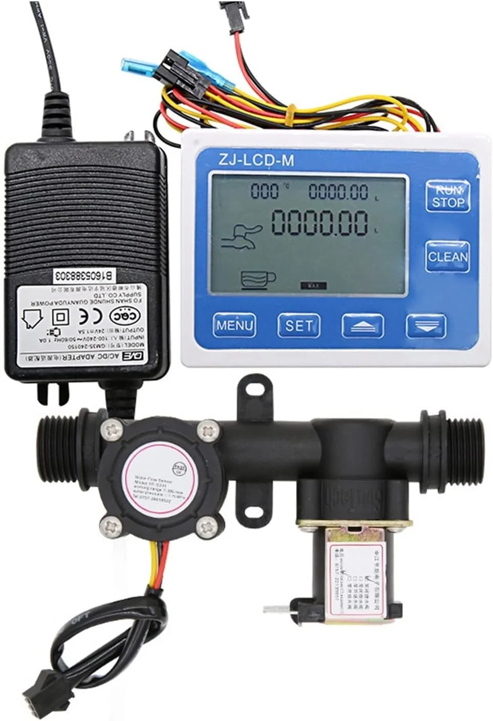 فلومتر آب، صفحه نمایش دیجیتال جریان آب، فلومتر کمی برای کنترل جریان مایع و نمایش آن، سنسور شیر برقی یکپارچه فلومتر آب، صفحه نمایش دیجیتال جریان آب، فلومتر کمی برای کنترل جریان مایع و نمایش آن، سنسور شیر برقی یکپارچه