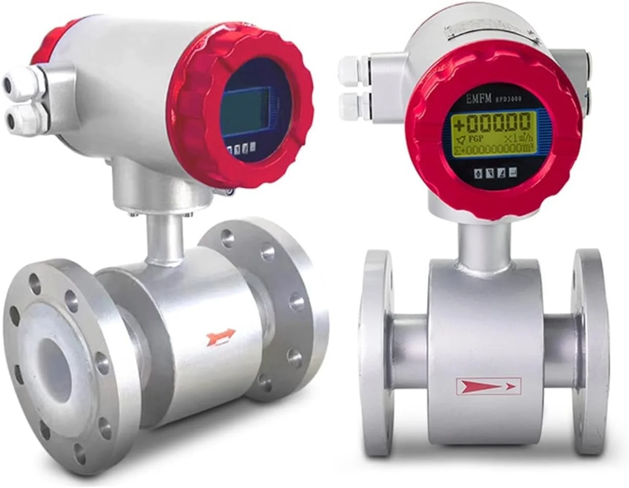 فلومتر آب، مقیاس جریان آب توربین، فاضلاب یکپارچه، فلومتر الکترومغناطیسی 4-20 MA RS485 Modbus (DN40)