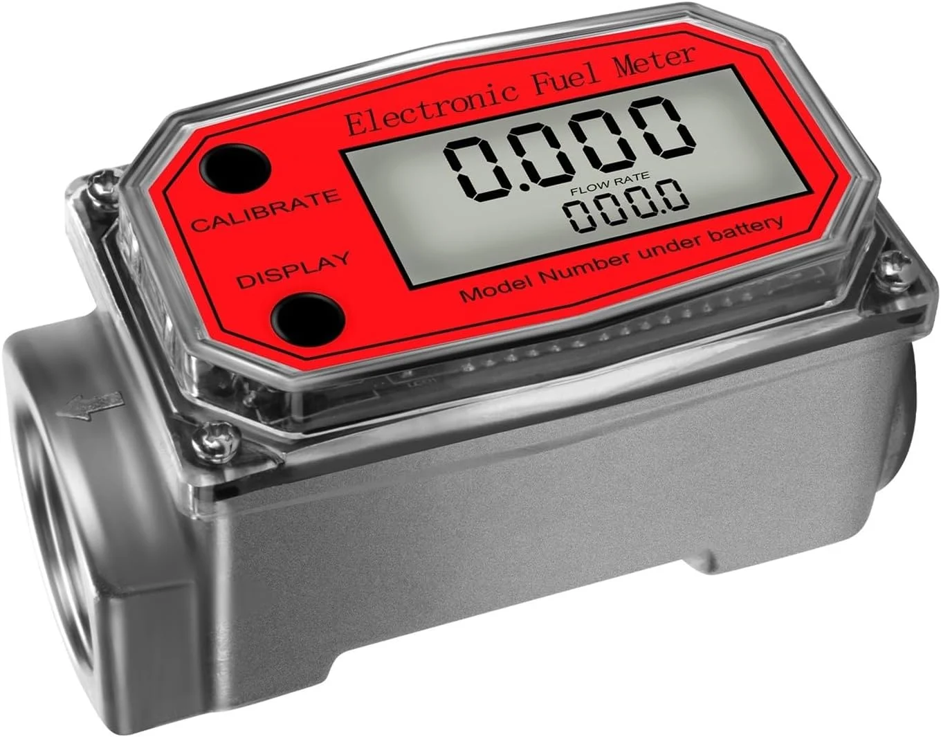 فلومتر آب، فلومتر دیجیتال بادوام آلیاژ آلومینیوم، فلومتر الکترونیکی سوخت LCD، کنتور NPT، آب بنزین و متانول (فلومتر آبی)