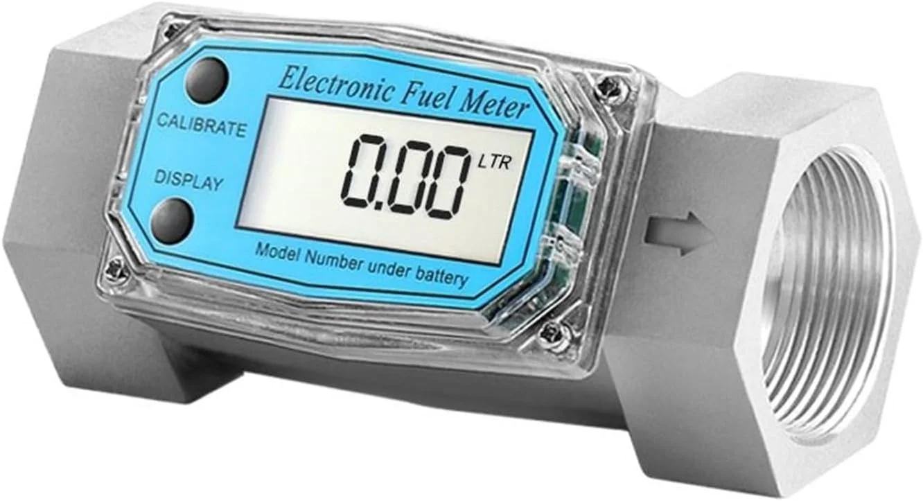 فلومتر آب، مقیاس جریان سیال دیجیتال الکترونیکی، نشانگر جریان الکترونیکی برای PCB، سنسور آب متانول نفت سفید بنزین (1.5 اینچ)
