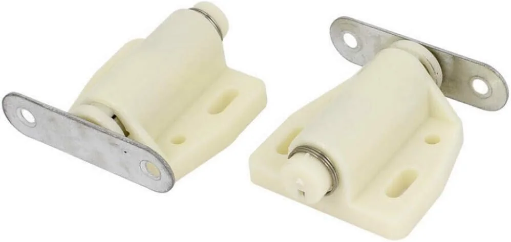 مگنت درب کابینت رویال اپکس با پیچ های استیل ضد زنگ مناسب برای منزل، آشپزخانه، حمام، مبلمان اداری (تک سفید، بسته 2 عددی)