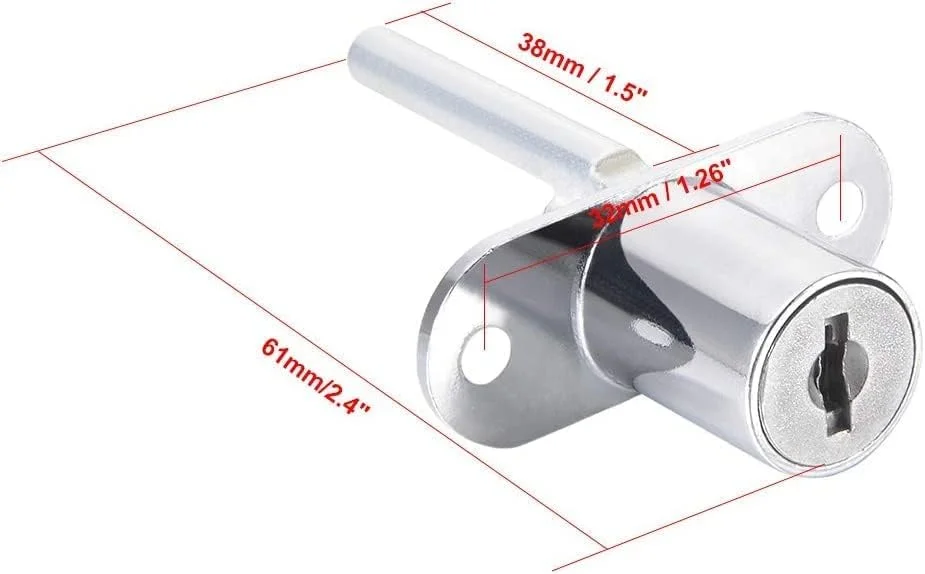 قفل کشو رویال اپکس، قفل پلانجری با کلید آلیاژ روی فایل کابینت قفل کم کابینت قفل درب کابینت برای فایلینگ کابینت کمد ویترین