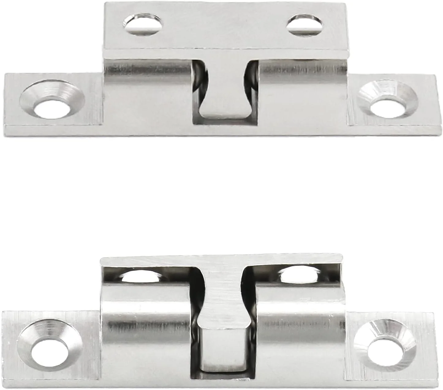 قفل غلتکی دو توپی QWORK، بسته 12 عددی اتصالات سخت افزاری برنجی جامد با پیچ، اتصالات سخت افزاری قفل غلتکی دو توپی قابل تنظیم برای درب کمد مبلمان کابینت